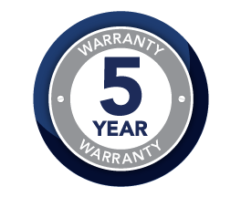 5 Year Warranty Icon